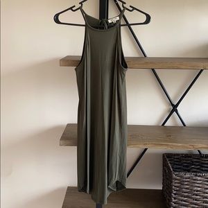 Green Halter-Top Dress